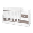 Letto MAXI PLUS NEW white+coffee